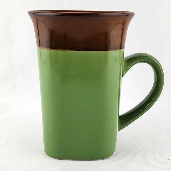 Royal Norfolk 5 Tall Mugs Quality Collectible Stoneware Green Brown - Picture 5 of 12